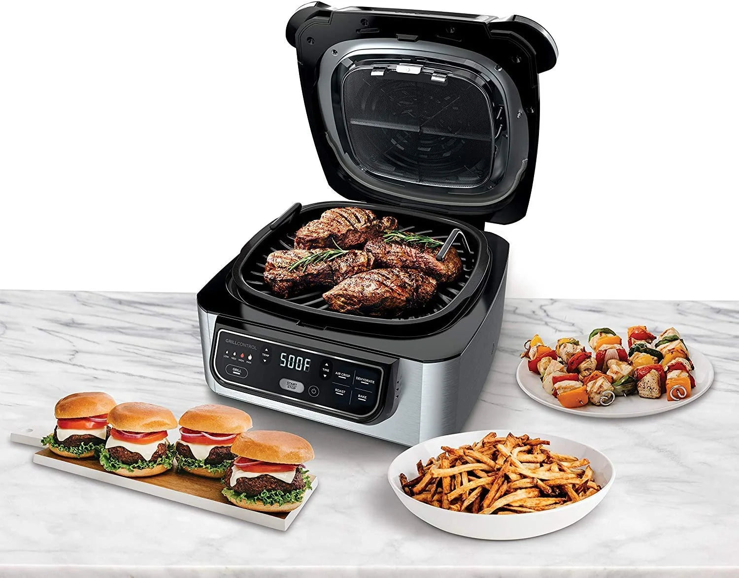 Restored 5in1 Indoor Grill with Air Fry C505920