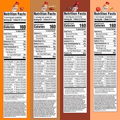 8 Flavor Variety Pack 30g Protein 1g Sugar 11.5 Fl Oz (8 Pack) Protein Shake D359745