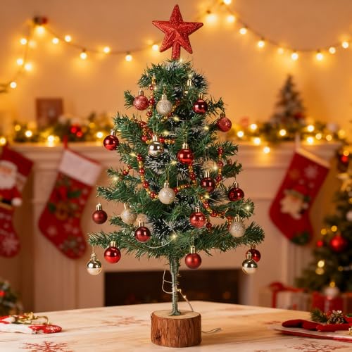 2FT Tabletop Artificial Christmas Tree with Lights B1260