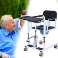 Hydraulic Patient Lift Transfer Chair with 180° Split Seat, Load 440 Lbs. R42715