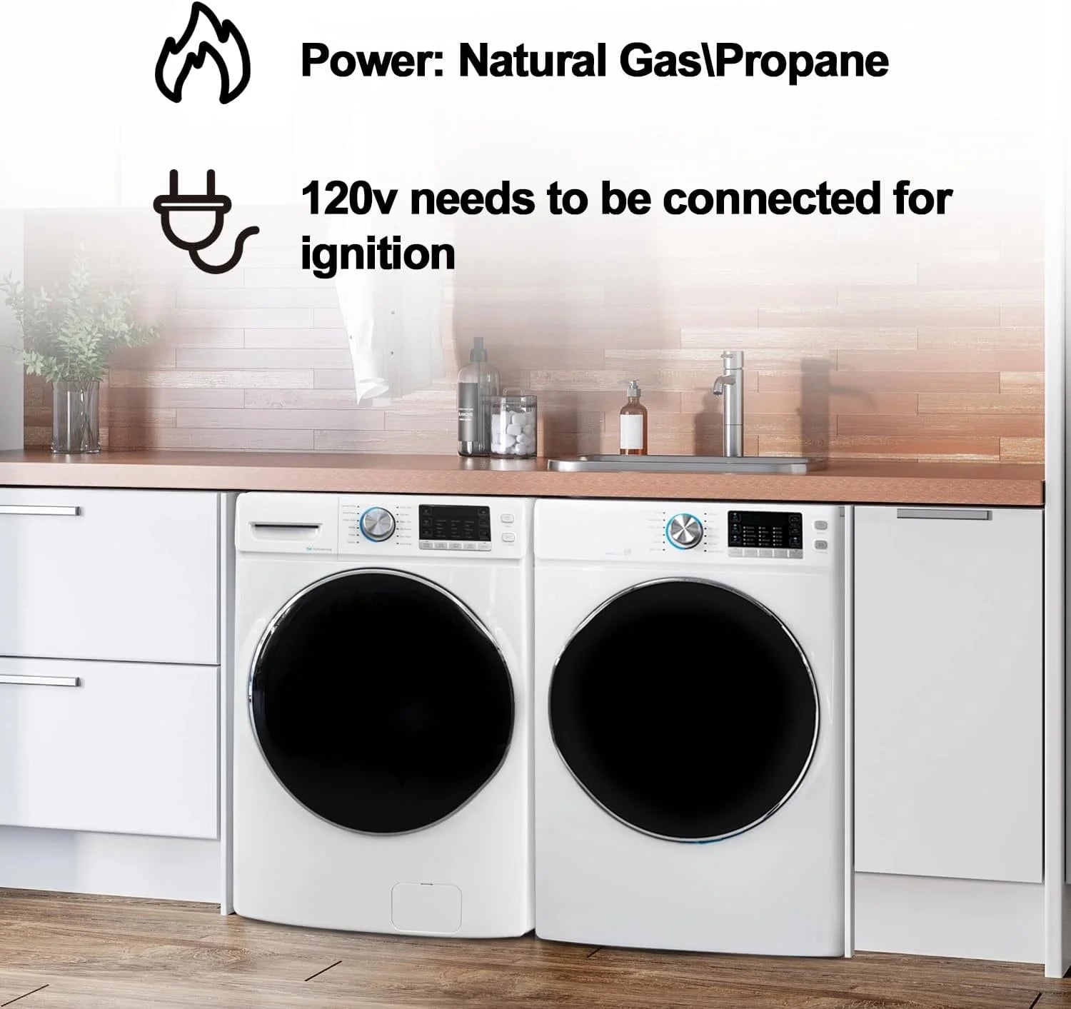 8 Cu ft Electric Front Load Dryer E75636