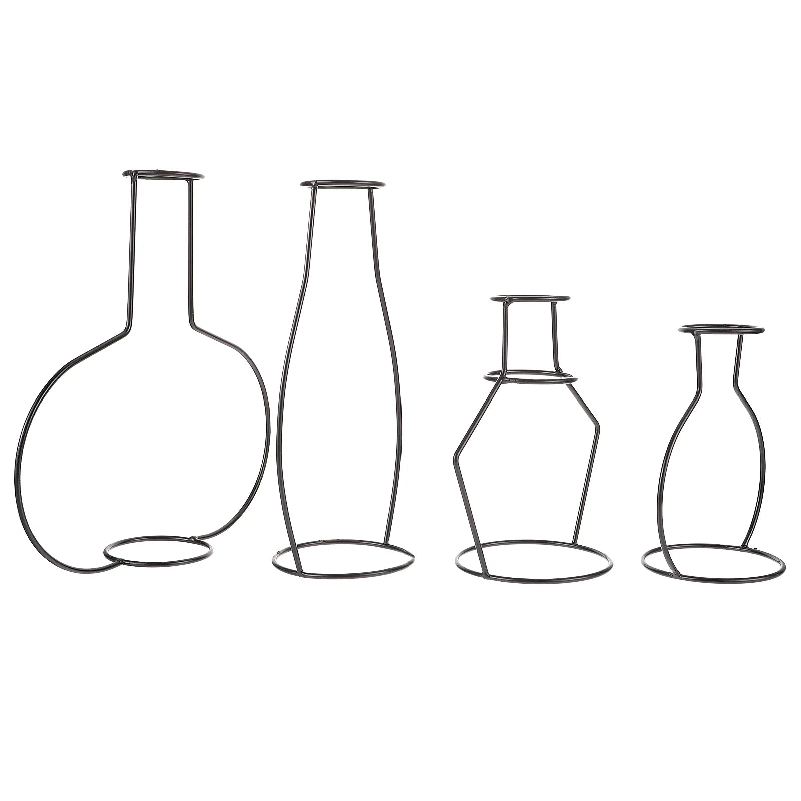 12 pcs Flower Vases With Iron Art Frame O6669