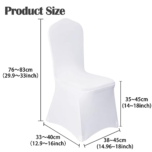 50pcs Black Stretch Spandex Fitted Chair Cover A900917