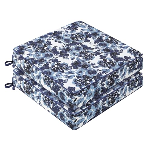 Beige Waterproof Outdoor Seat Cushions Set of 2 R123