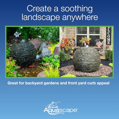 Stacked Slate Sphere Water Fountain J6448