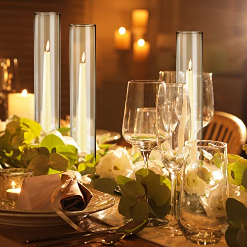 12 Pcs Clear Glass Candle Holder V4774