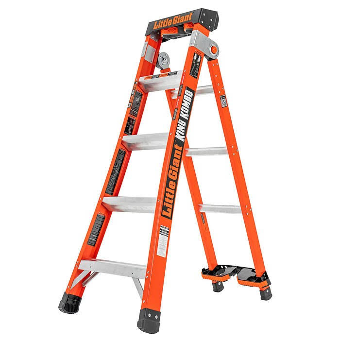 Orange Multi-Position Ladder W597