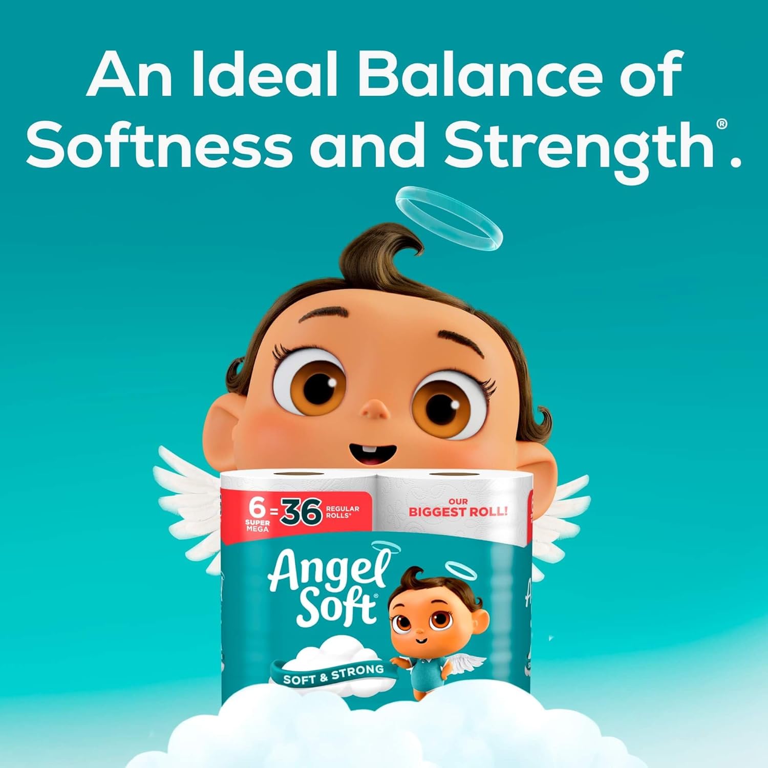 24 Super Mega Rolls Toilet Paper F1450