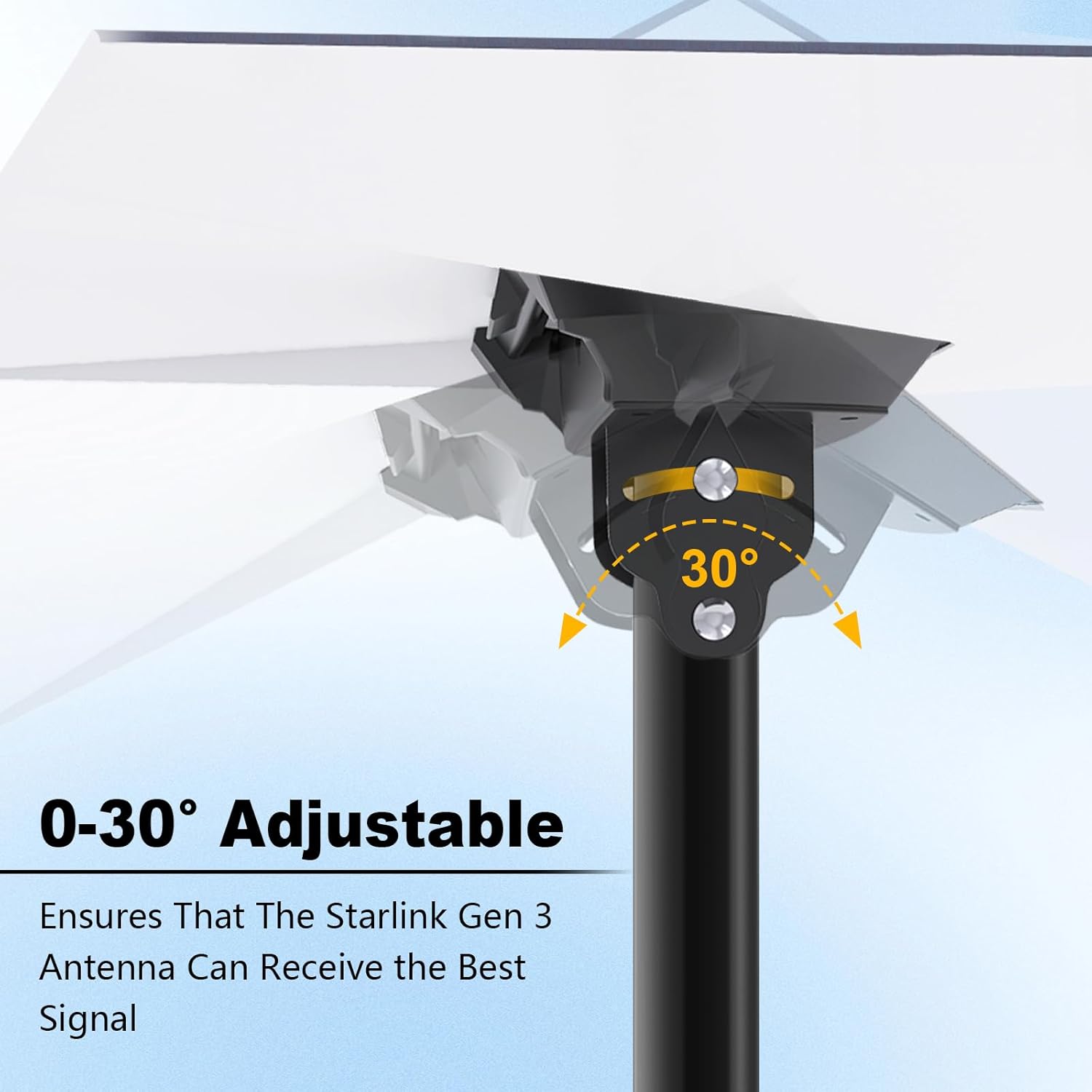 Adjustable Starlink Gen 3 Mount with Pipe Adapter M93220