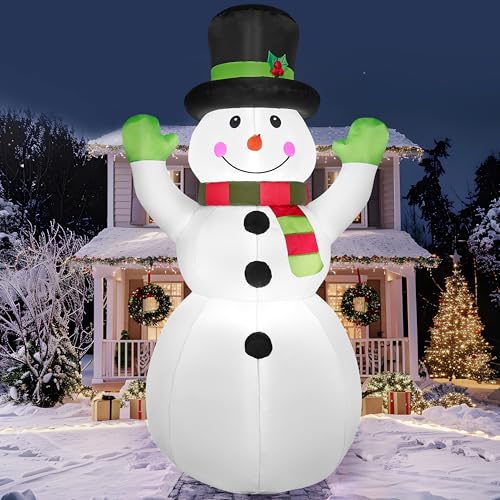 6 FT Tall Christmas Inflatables Snowman with Built-in LEDs A370