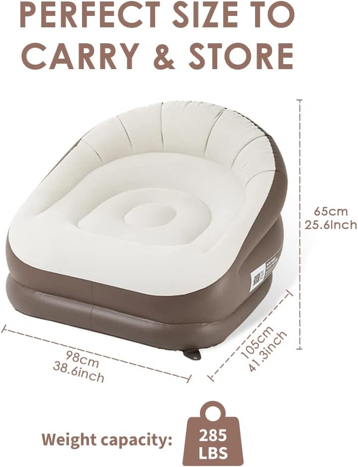 Snow White Inflatable Sofa Air Mattress L16726