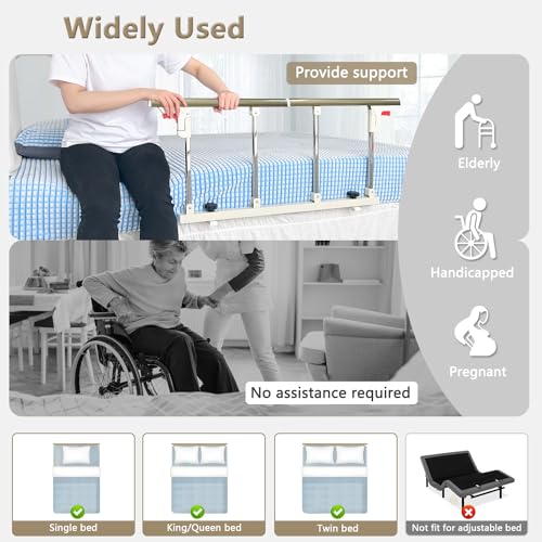 Collapsible Bedside Safety Rail for Bed K13109