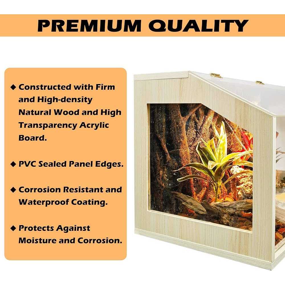 21 Gallon to 68 Gallon Reptile Terrarium Tank with Roof Door M813752