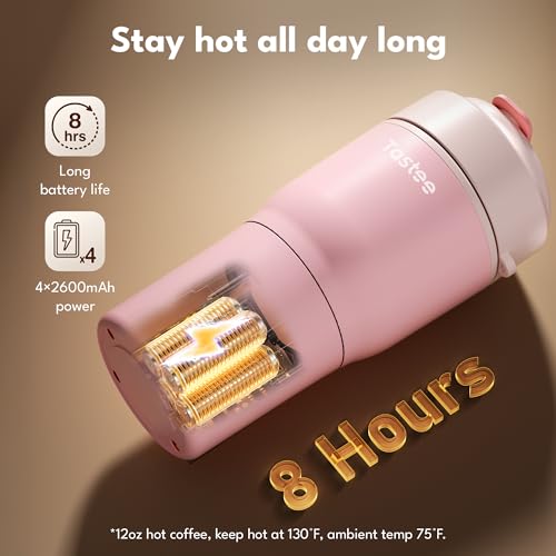 Pink 12oz Heated Travel Mug L845628