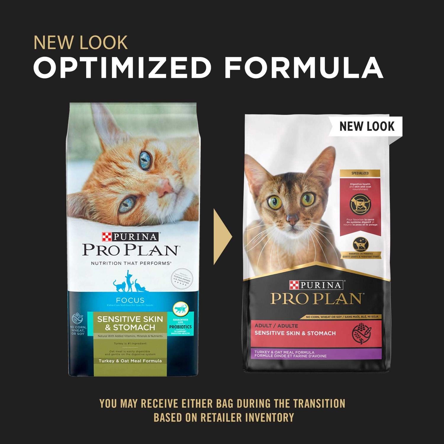 Probiotics Sensitive Skin & Stomach Natural Dry Cat Food X22089