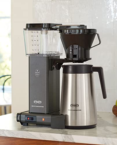 Stone Grey 10-Cup Thermal Carafe Coffee Maker T522883
