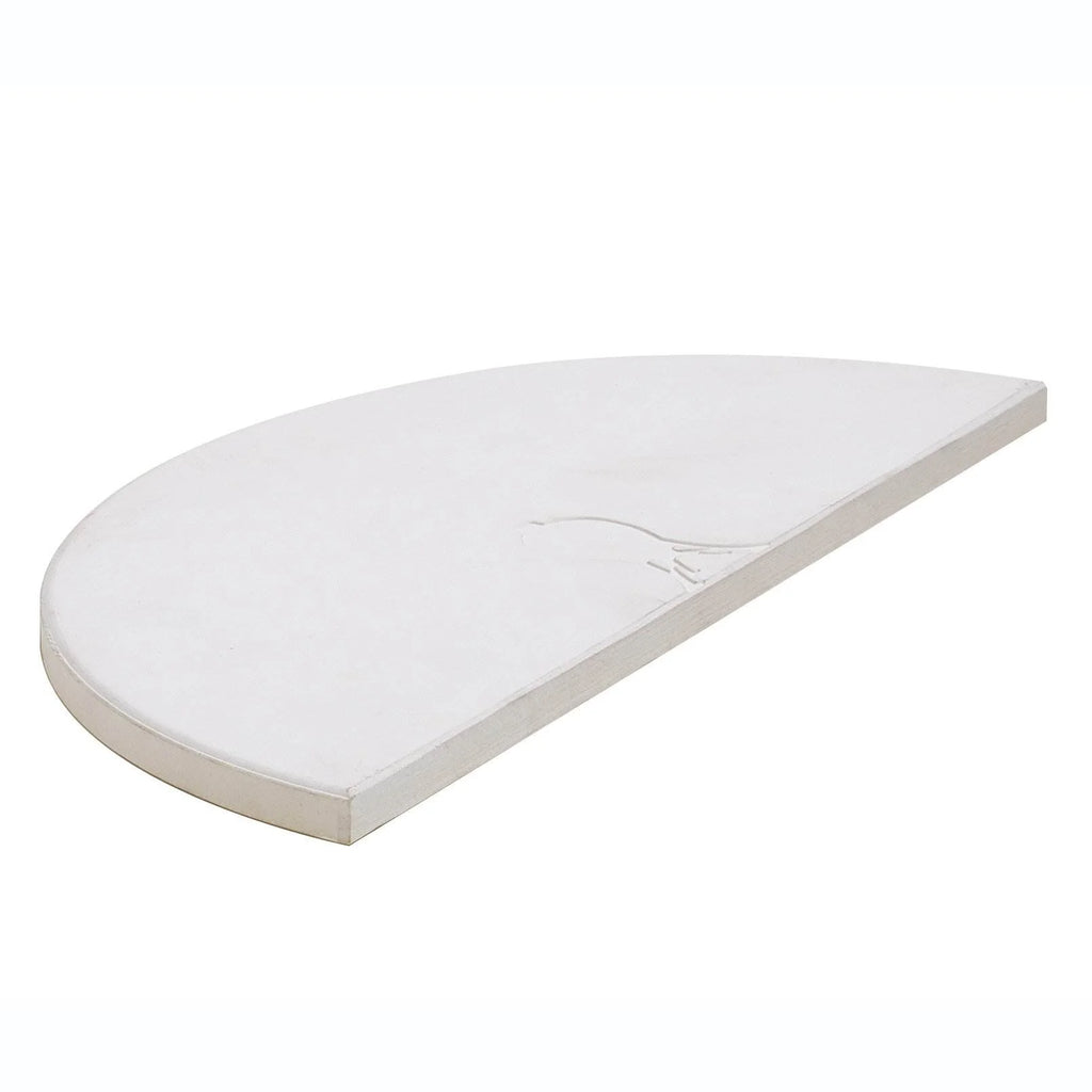 2 Pack Half Moon Heat Deflector Plate Stone Cooking Rack C461