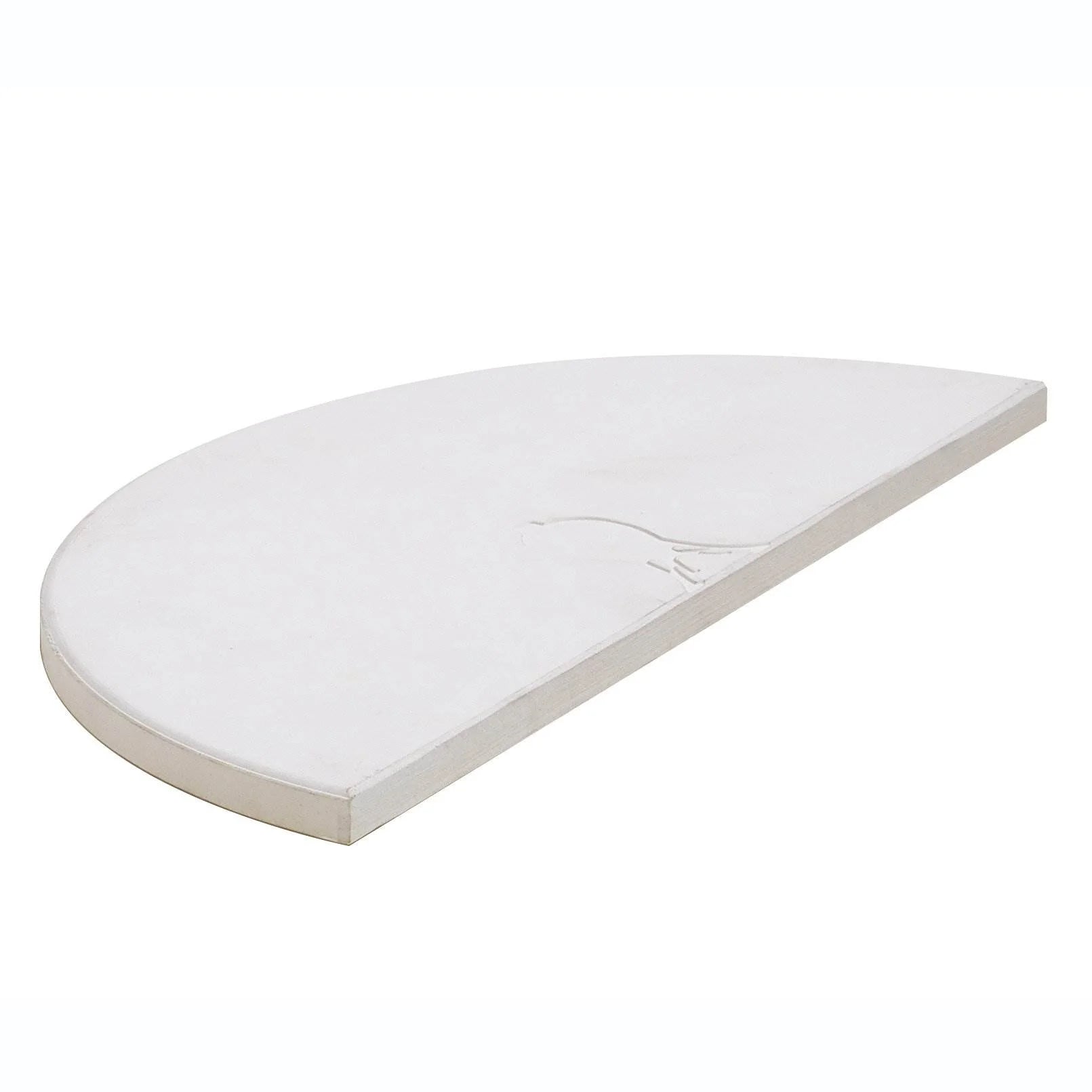 2 Pack Half Moon Heat Deflector Plate Stone Cooking Rack C461