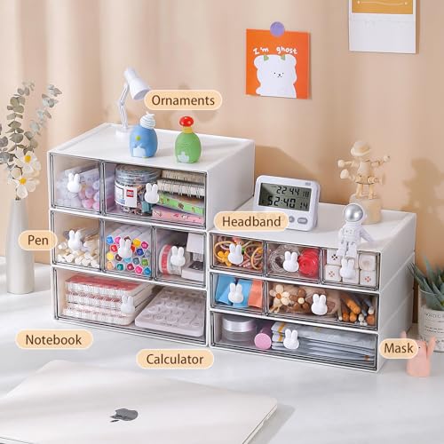3 Tier 6 Drawer Plastic Desk Organizer O476