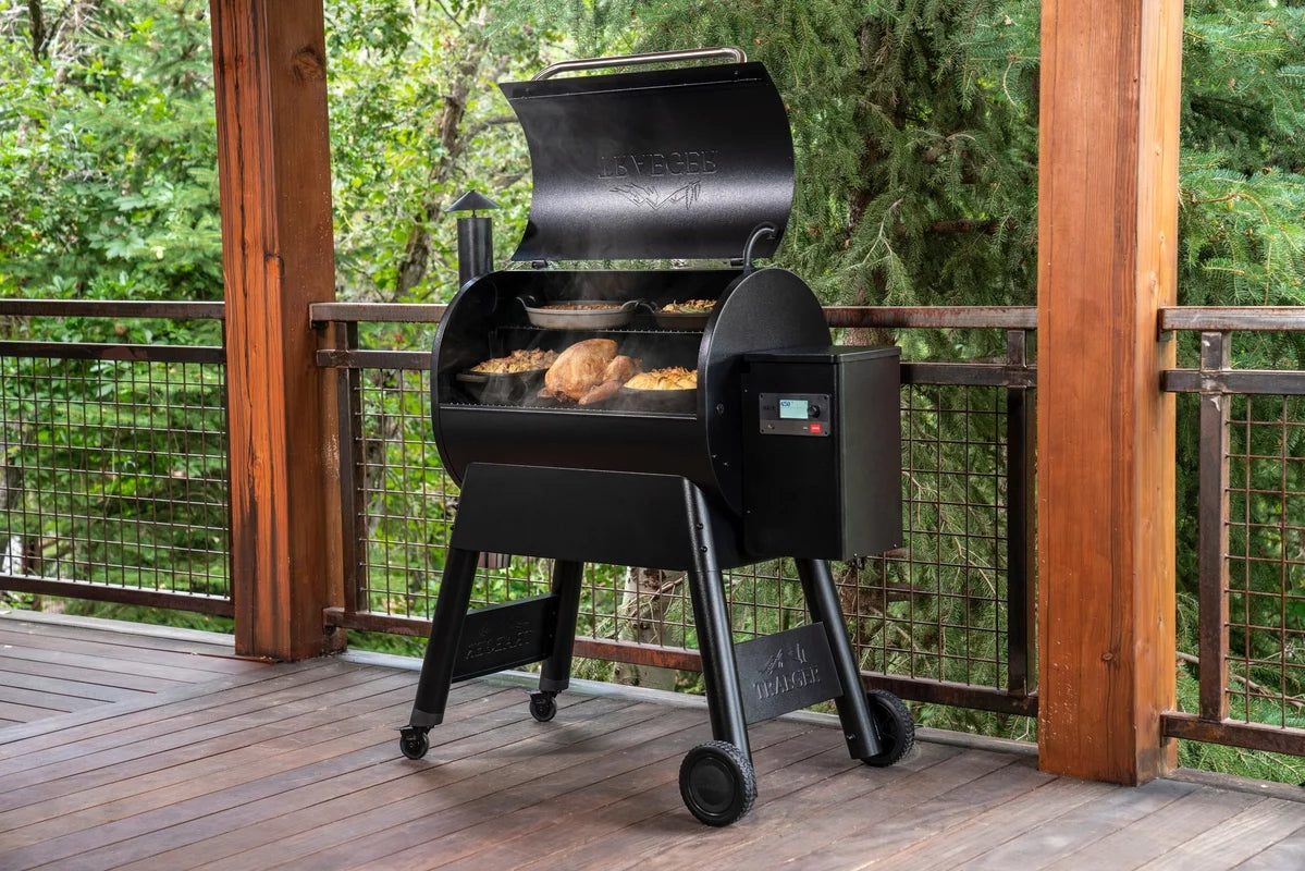 Black Wood Pellet Grill and Smoker V61685