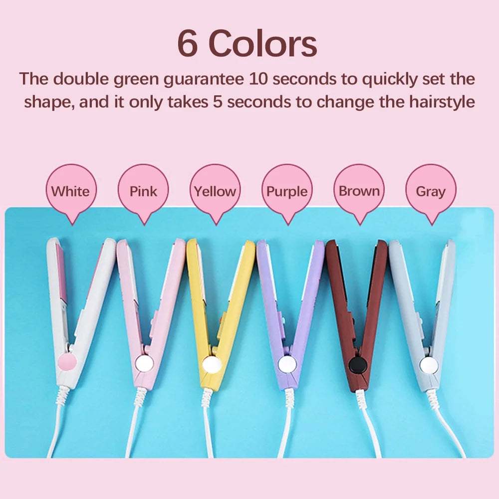 Blue Ceramic Tourmaline Mini Hair Straightener L781
