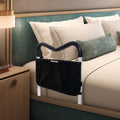 White Adjustable Bed Rail with Storage Pocket F95626