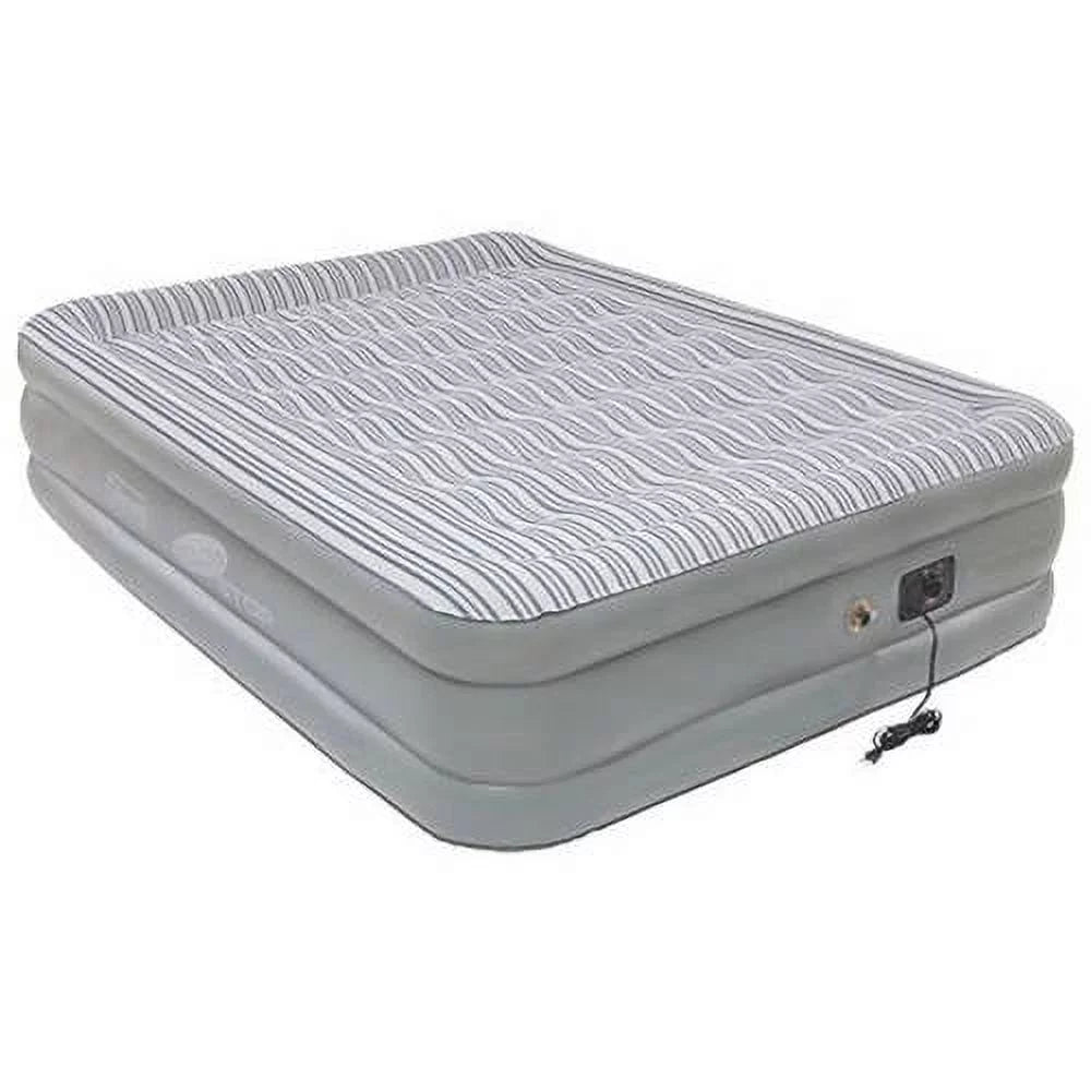 Queen Double High Airbed with Built in Pump F10184