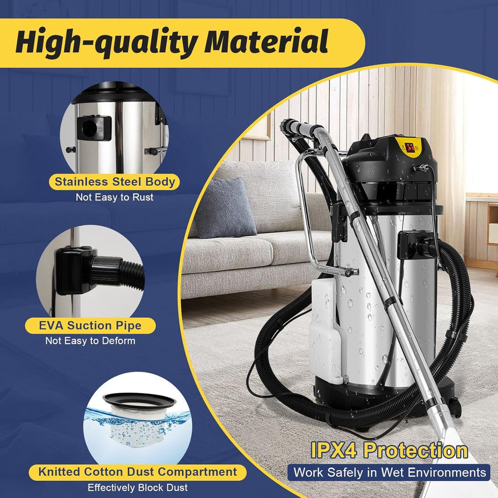40L Commercial Carpet Cleaner Wet Dry Vacuum Cleaner Y509