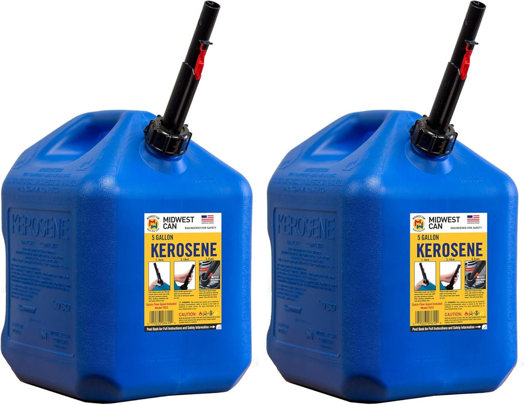 5-Gallon Blue Kerosene Gas Can Container (2 Pack) X365141