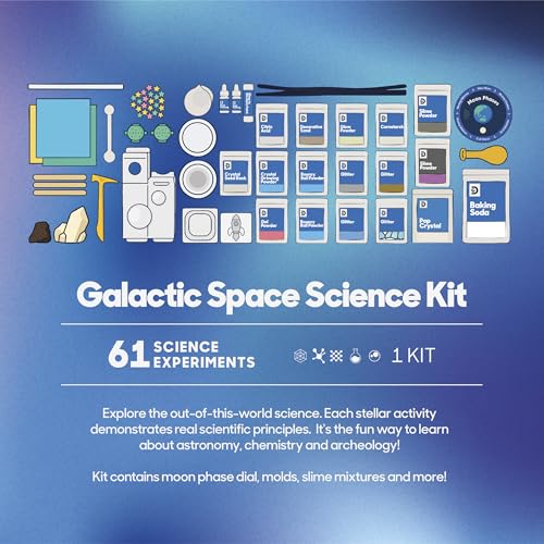 61 Experiment STEM Science Kit with DIY Telescope W7442