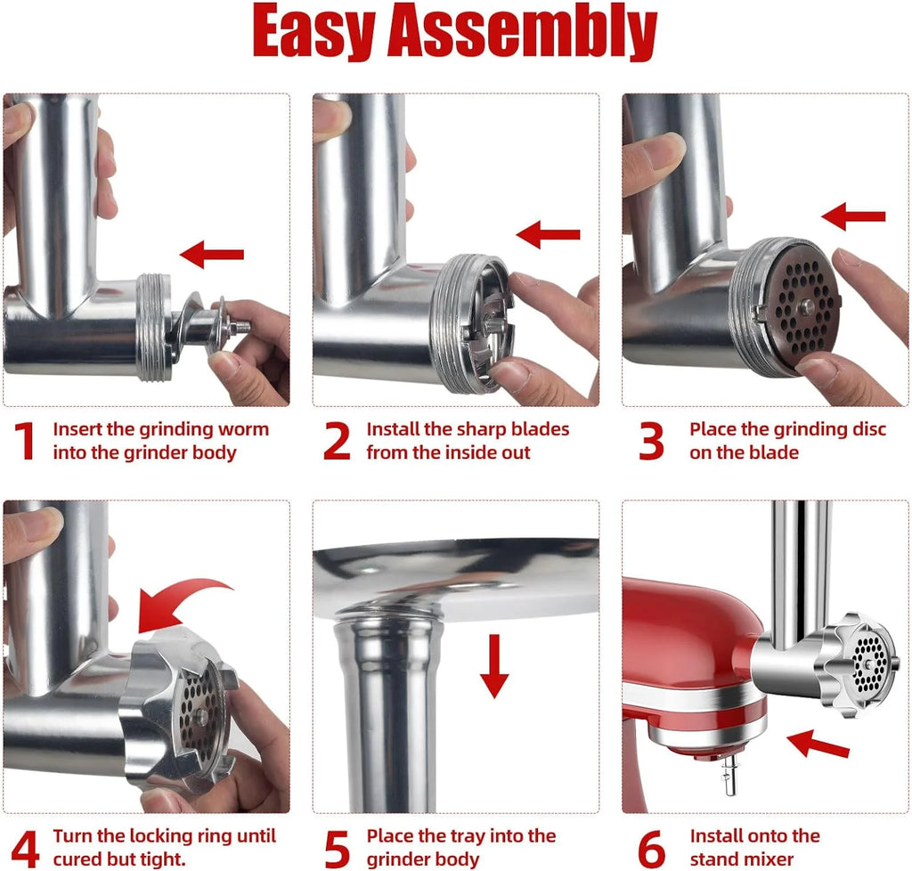 Stainless Steel Meat Grinder Attachments for Stand Mixers G631877