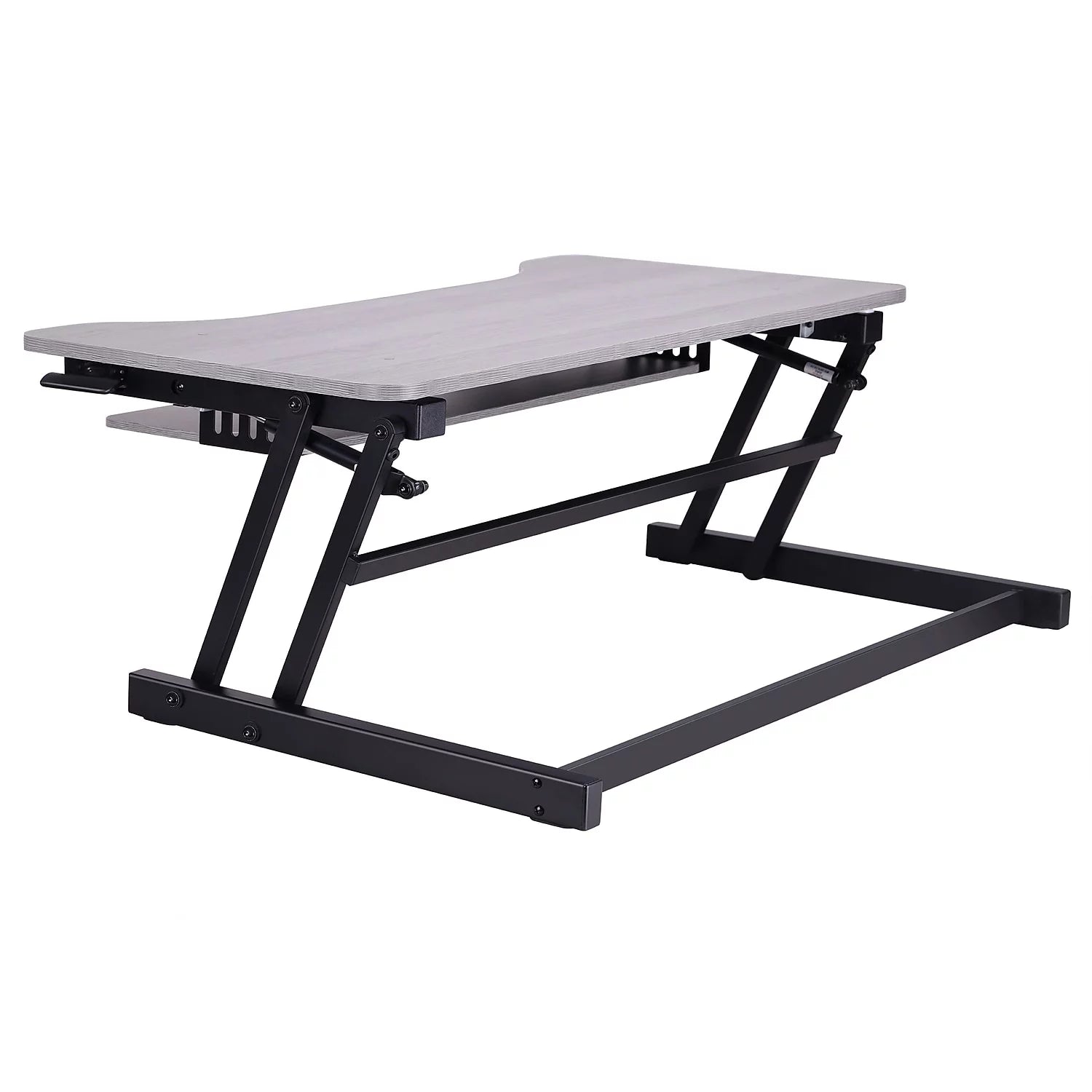 Gray Height Adjustable Standing Desk Converter V850