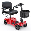 Blue Folding 4 Wheel Mobility Scooter with Detachable Basket O781861