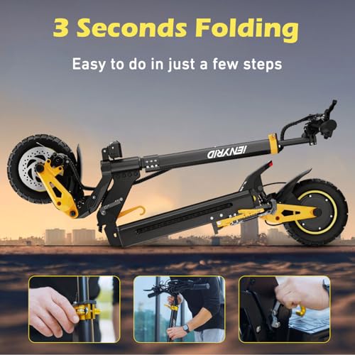 Electric Scooter with Seat 10" Off Road Pneumatic Tires I459434
