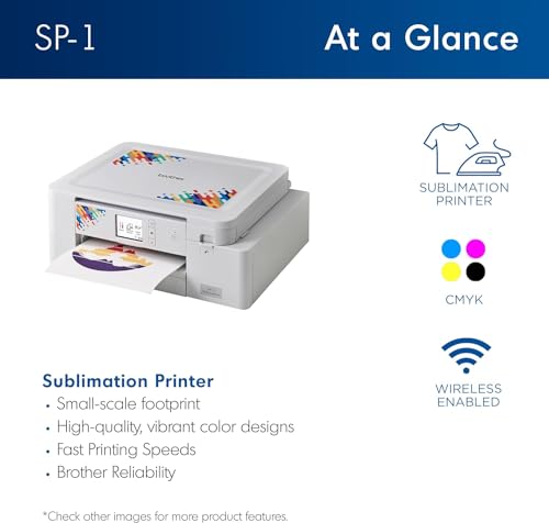Sublimation Printer and 4-Color Sublimation Ink Cartridge Set K626753