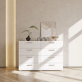 White 8 Drawer Double Dresser T109737