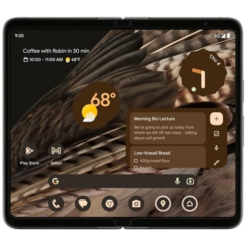 Obsidian 256 GB Foldable 5G Smartphone with Telephoto Lens and Ultrawide Lens P73625
