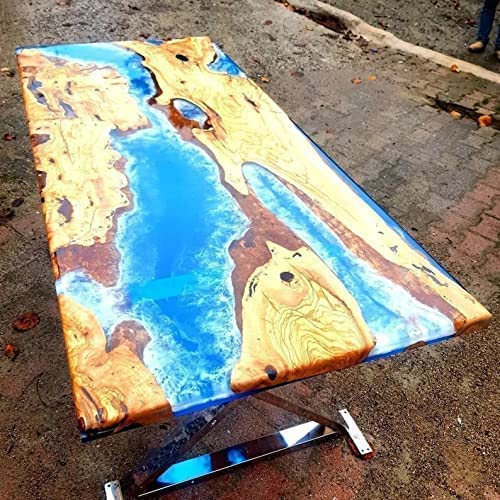 Epoxy Table Top (36x24 Inch) with 18 Inches Tall Legs M74878
