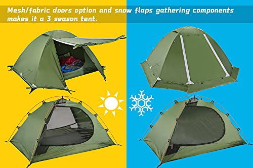 Lightweight 2-Person 4 Season Ultralight Waterproof Backpacking Tent D44127