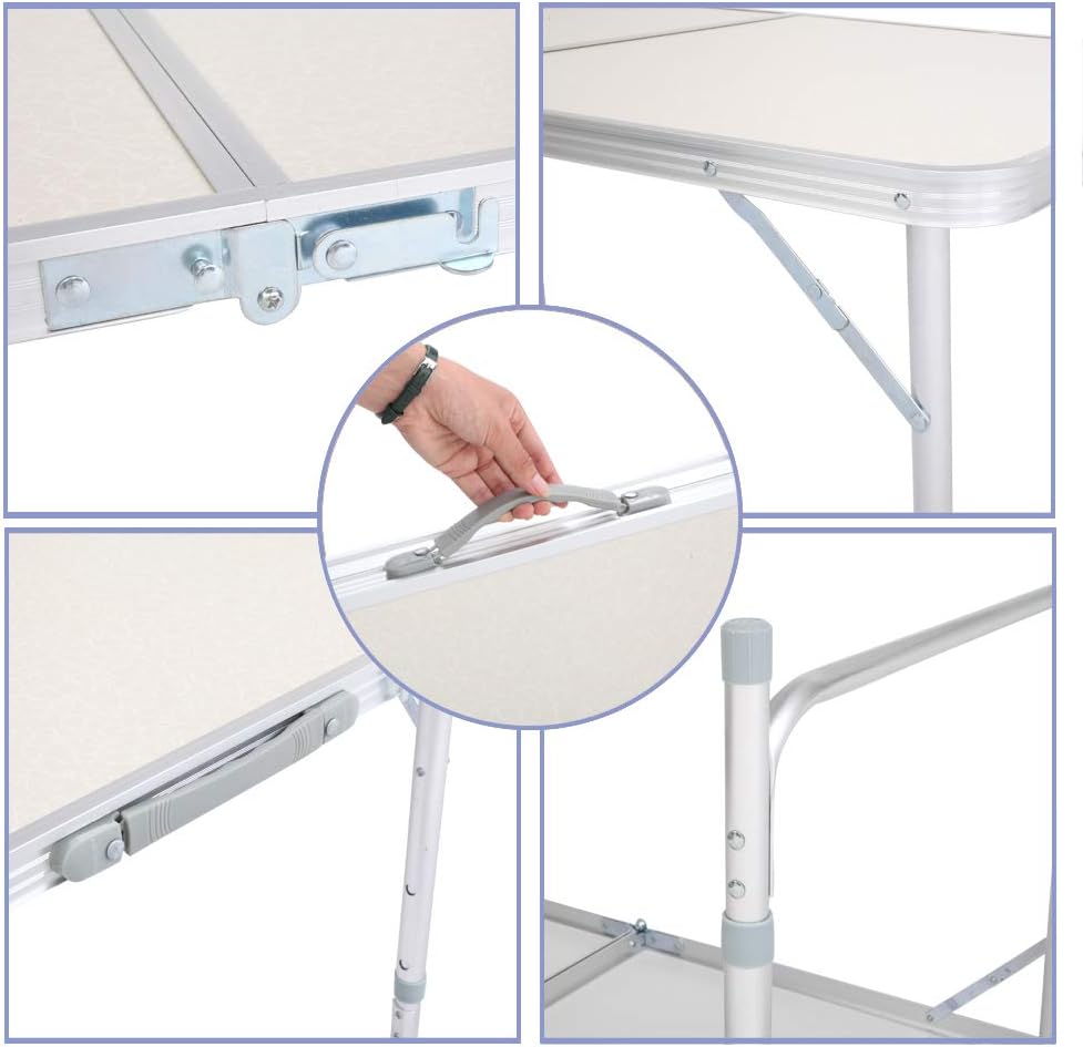 White 4FT Folding Table R12648