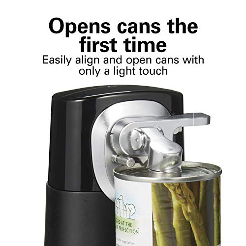 Black 2-in-1 Electric Automatic Can Opener O2674