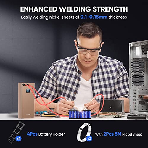 11000mA-h Portable Mini Spot Welder with LCD Screen T8247