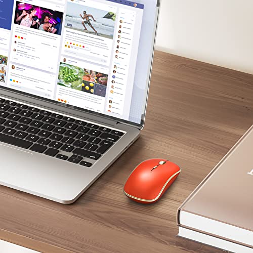 Purple Wireless Ergonomic Mouse with 5 Adjustable DPI Levels K15893