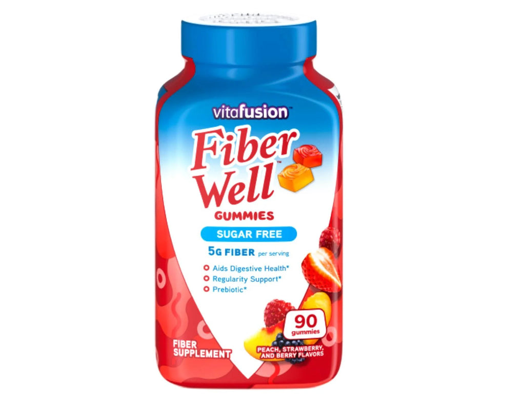 Sugar Free Fiber Supplement and Chewable Calcium Gummy Vitamins L8427