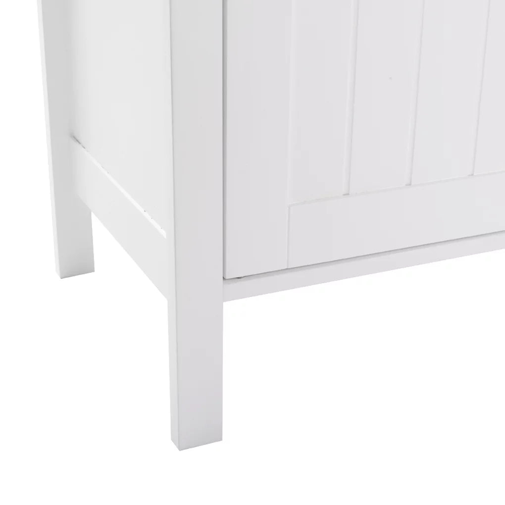 Wooden Bathroom Cabinet with Double Doors and Shelves R3472