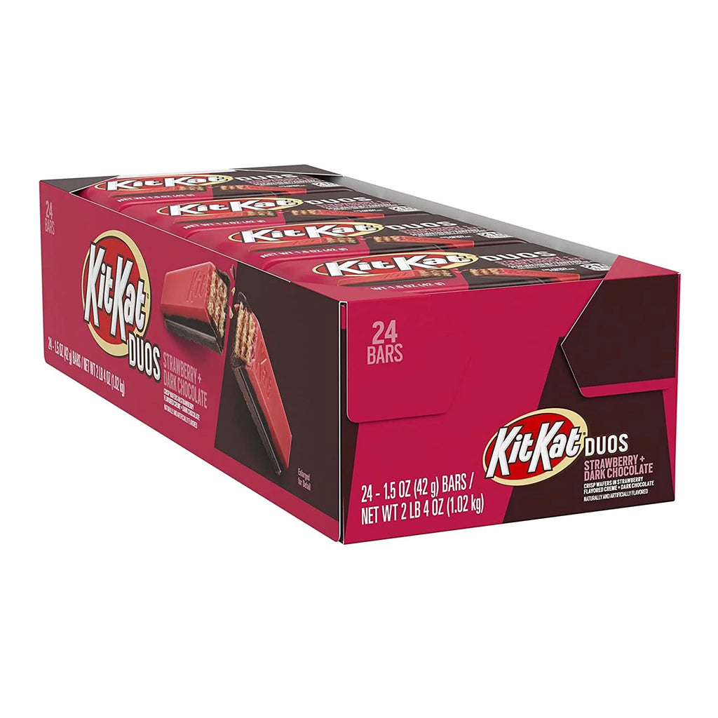 Dark Chocolate & Strawberry Creme Wafer Candy, 1.5 Ounce (24 Count) Z1819