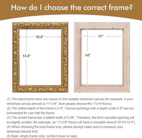 Antique Gold Solid Wood Frame for Canvas Paintings K7903