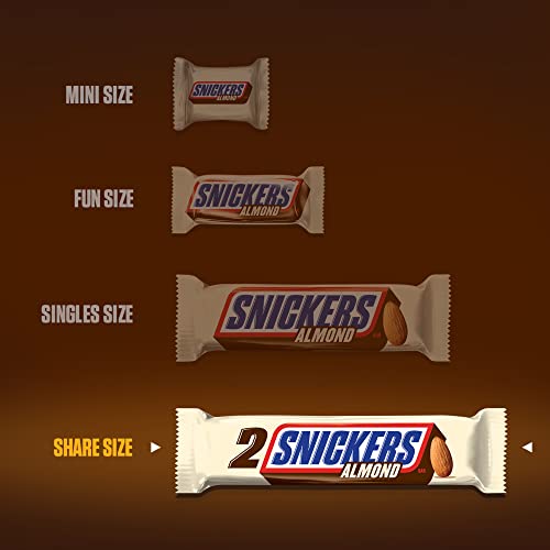 Almond Chocolate Candy Bars 3.23 Ounce 24 Count Box B94343
