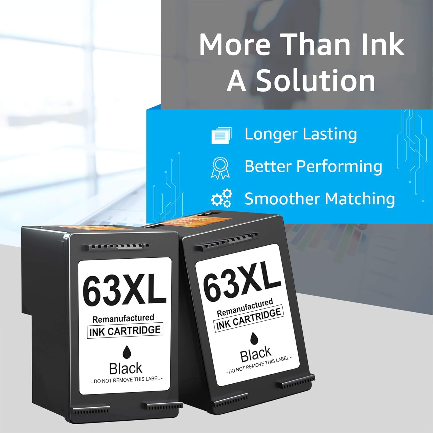 2 Black Ink Cartridge Pack of 2 O3583