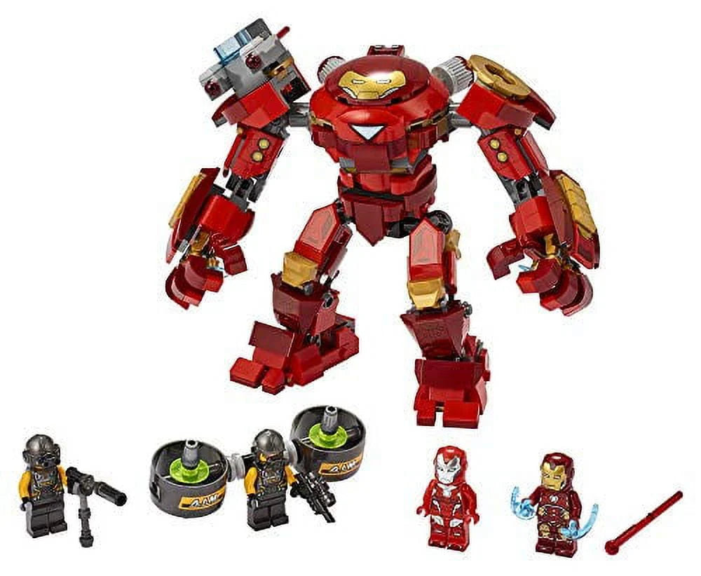 LEGO Marvel Avengers Iron Man Hulkbuster Versus A.I.M. Agent 76164, Interactive Brick-Build Playset with Minifigures (456 Pieces) Q3867